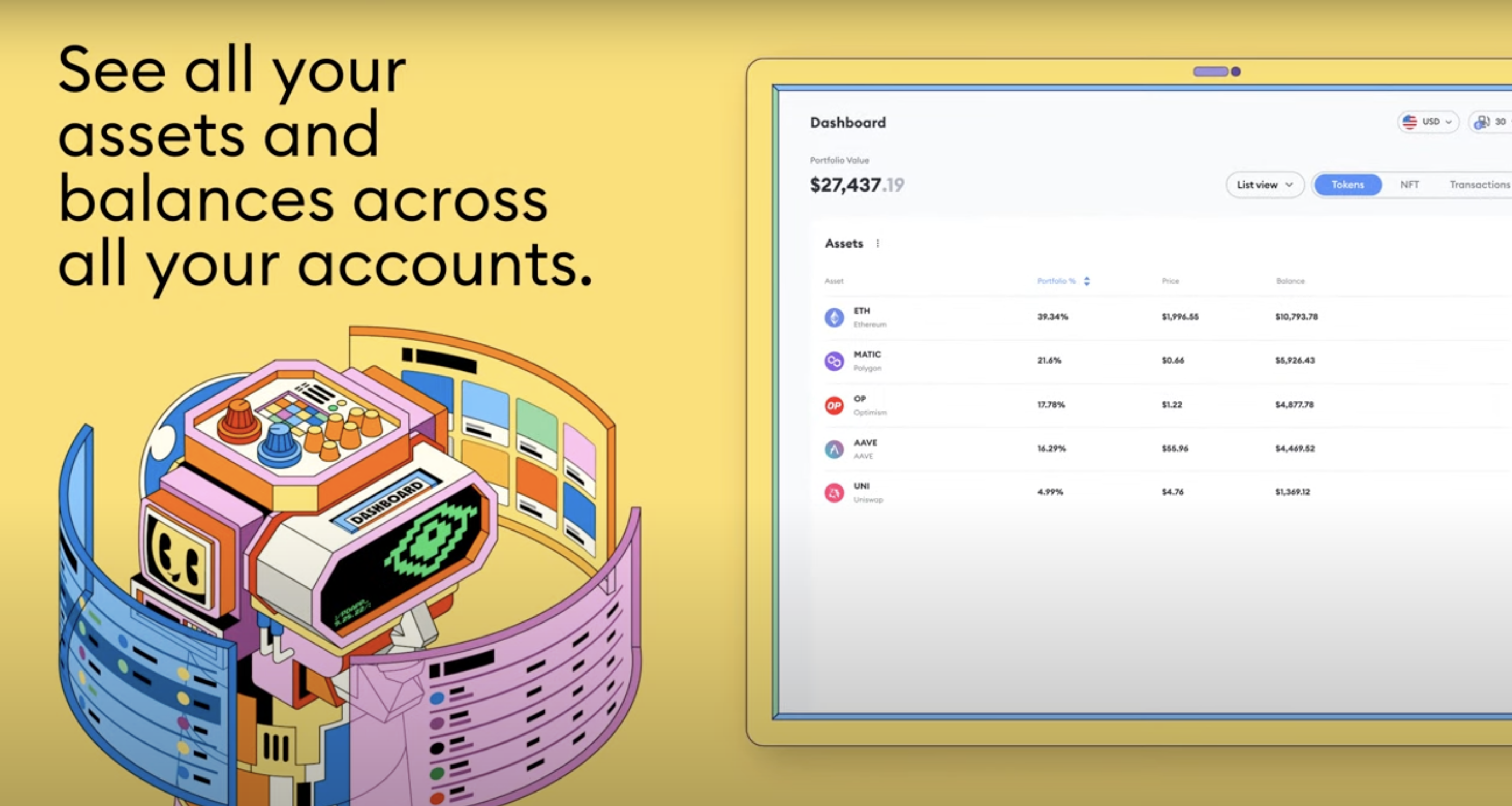 The MetaMask Portfolio Dashboard