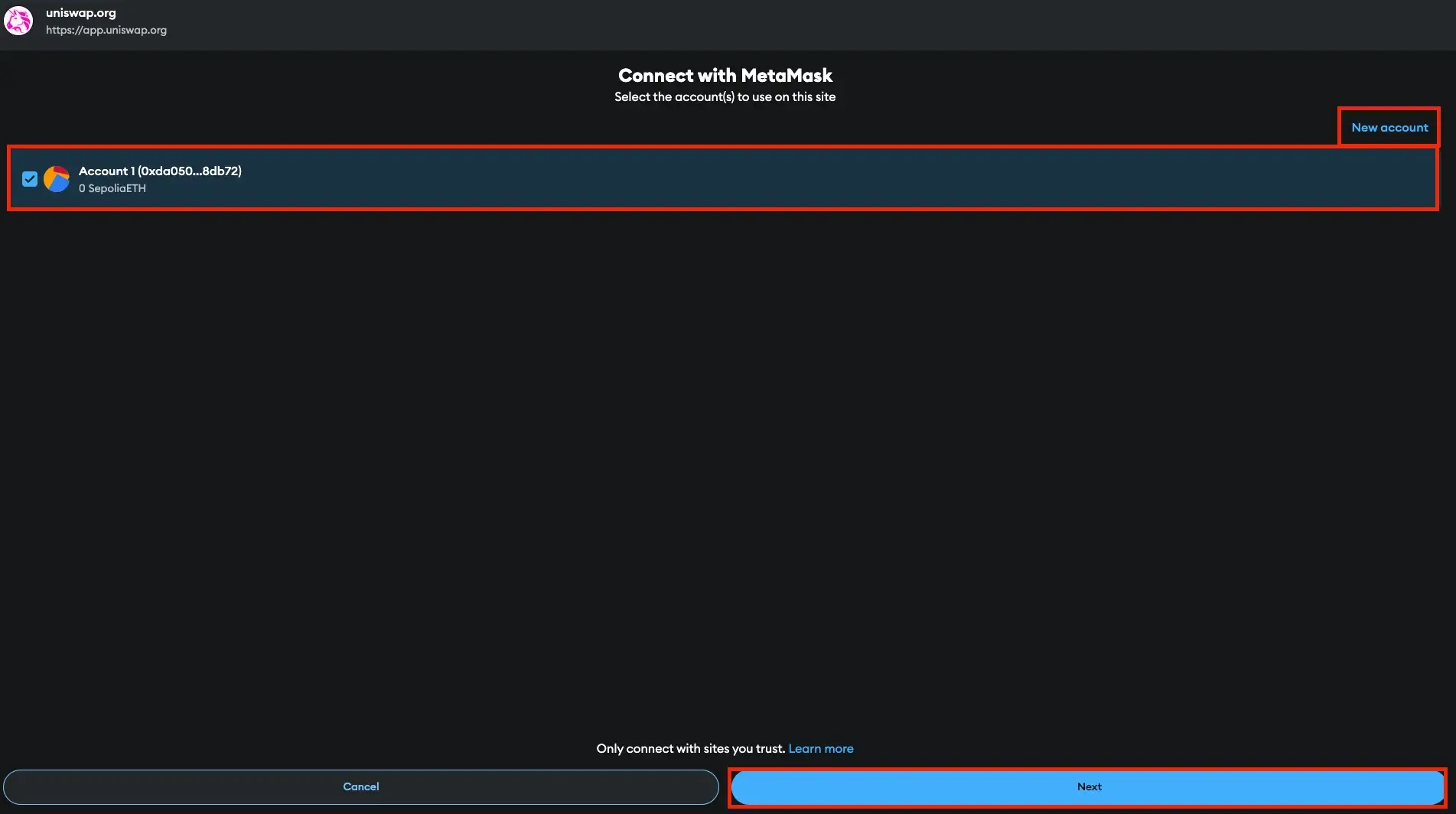 Step 2. Link Your MetaMask Wallet 