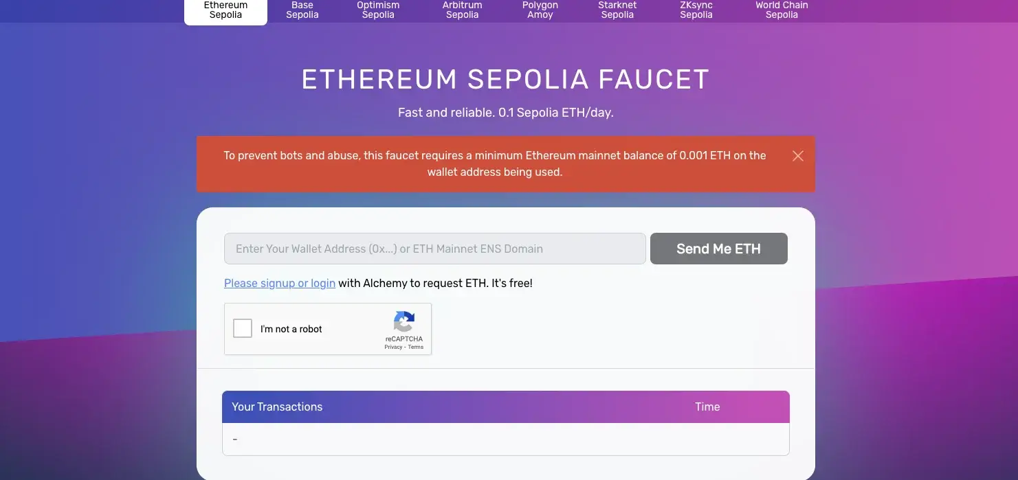 Step 3. Get Your Sepolia ETH for Free on Alchemy