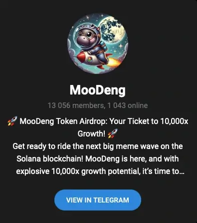 MooDeng Airdrop Details