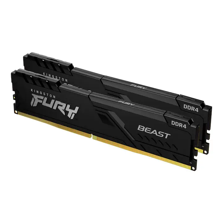 Kingston FURY Beast, 16GB DDR4, 3200MHz CL16, Dual Channel Kit