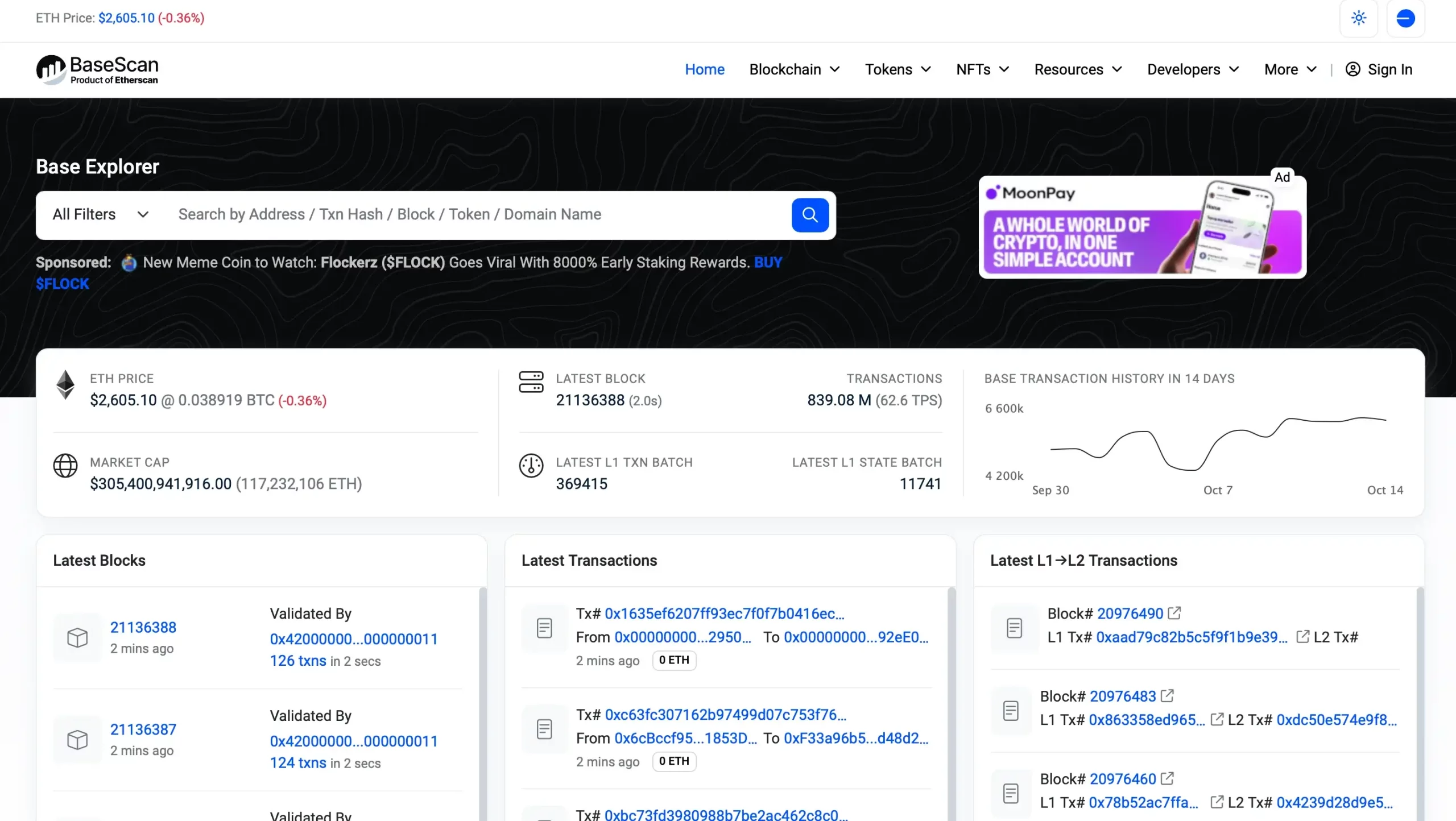 Step 1. Open a Blockchain Explorer for Base Network