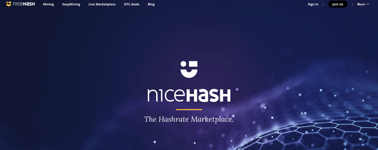 NiceHash homemapge