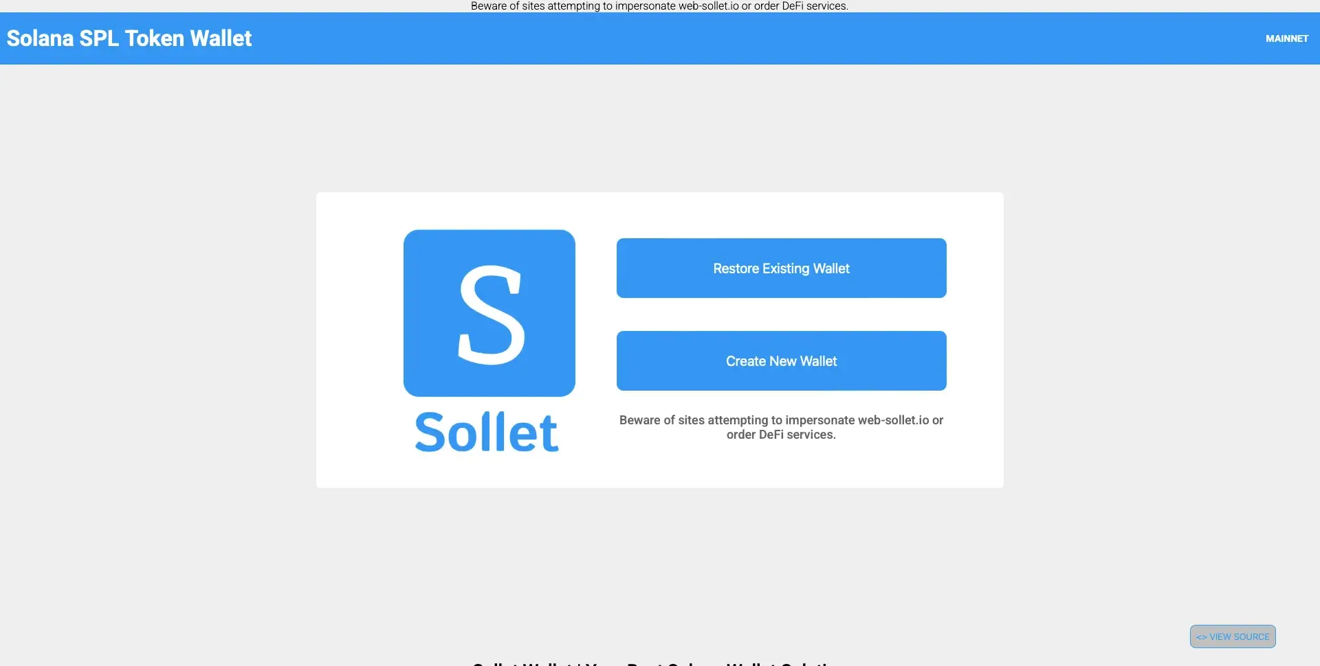 Sollet Wallet