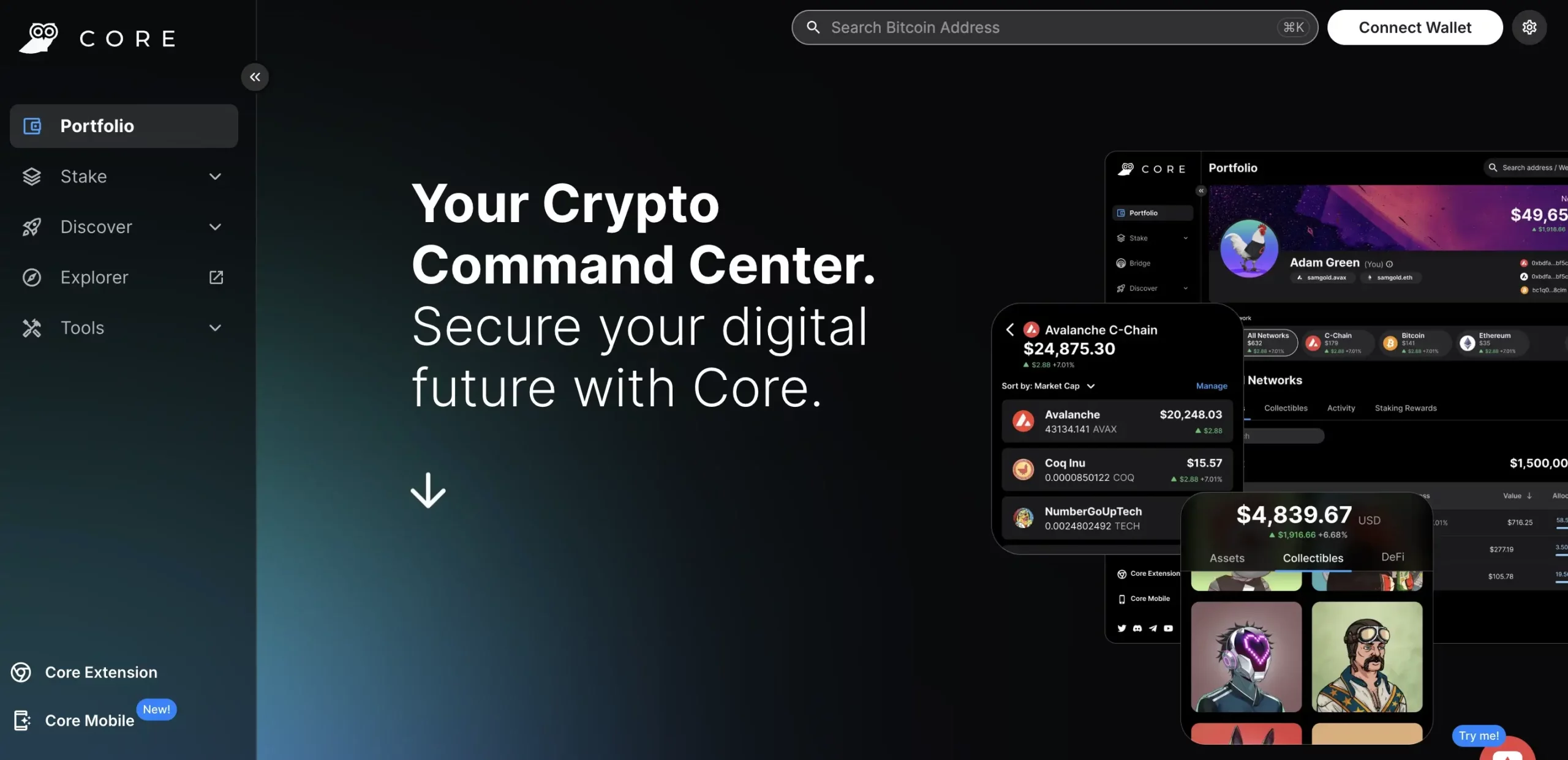 2. Core Wallet: For Avalanche Users Only