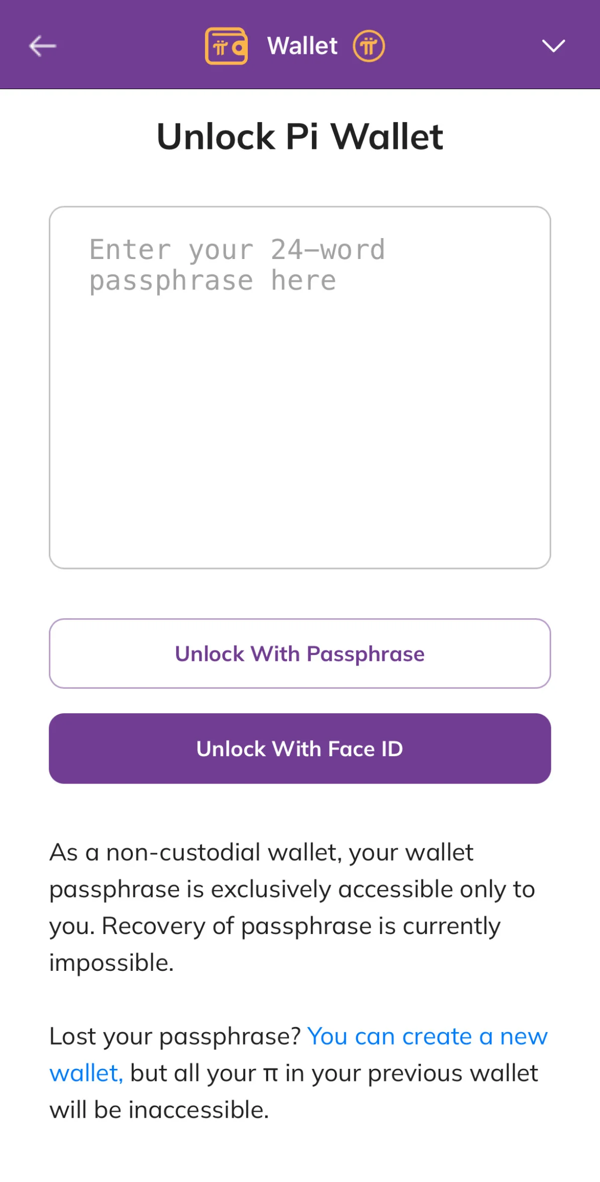 Step 2. Create Your Pi Wallet