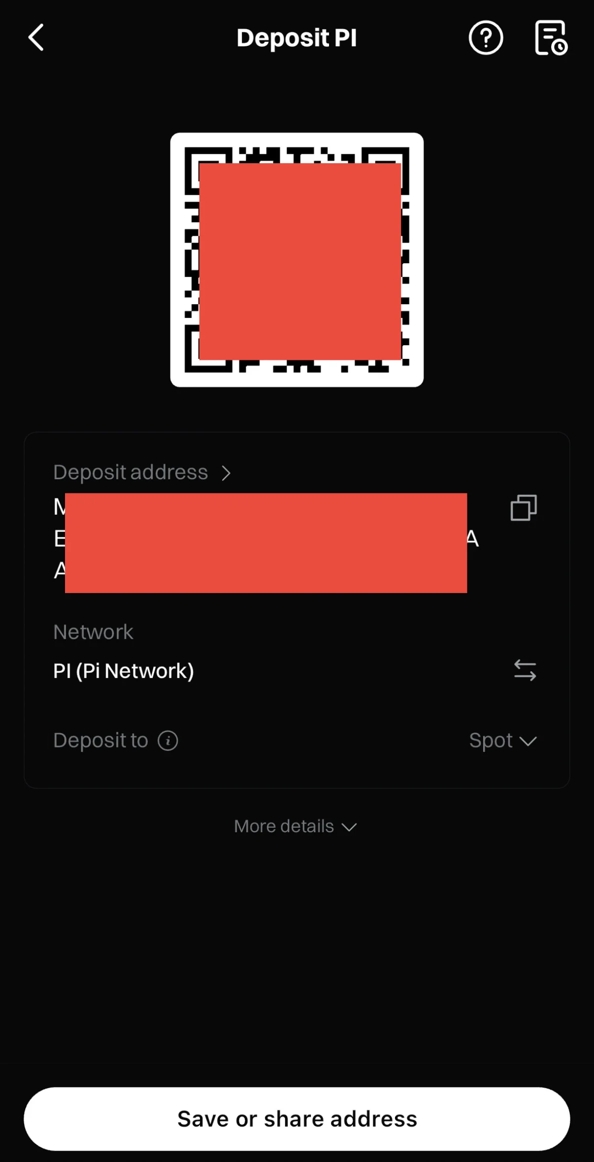 Step 3. Copy Your Pi Deposit Address from Bitget