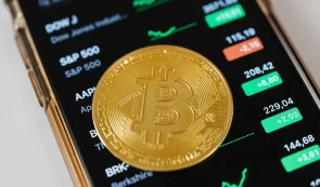 Bitcoin (BTC) Token on Phone