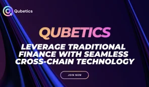 qubetics purple background