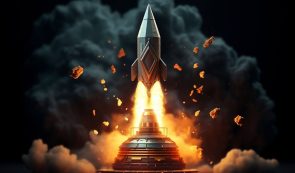 spaceship, flying in cosmos, rocket