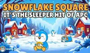 Arctic Pablo sitting penguin