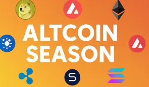 Picutre with text Altcoin Season and logo of multiple altcoins