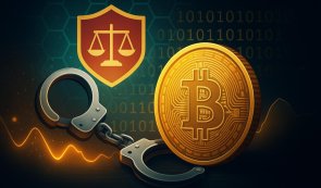 Picture showing DOJ or police seiuring crypto funds