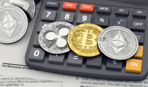 Crypto tokens on top of tax button
