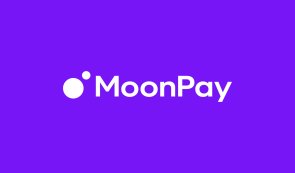The official purple MoonPay corporate logo featuring white text and brand mark.