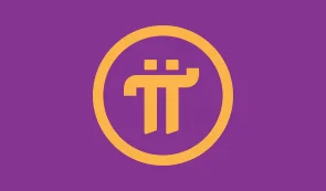 Pi Coin Purple Background