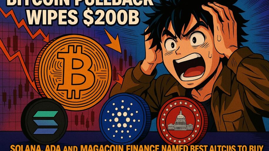 Bitcoin Pullback Wipes $200B — Solana, ADA and MAGACOIN FINANCE Named Best Altcoins to Buy