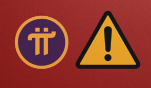 Pi Coin and Warning Sign