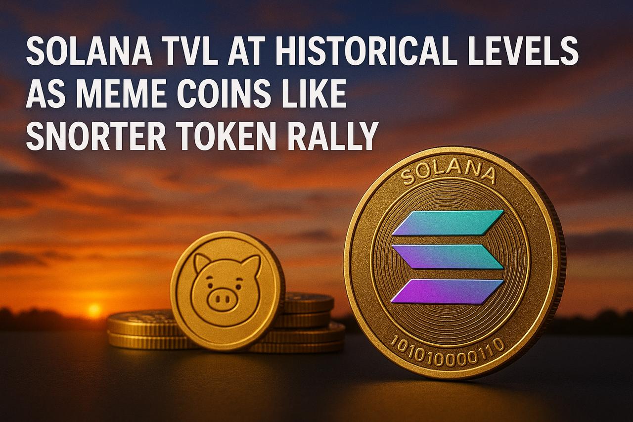 Solana TVL at Historical Levels as Meme Coins like Snorter Token Rally