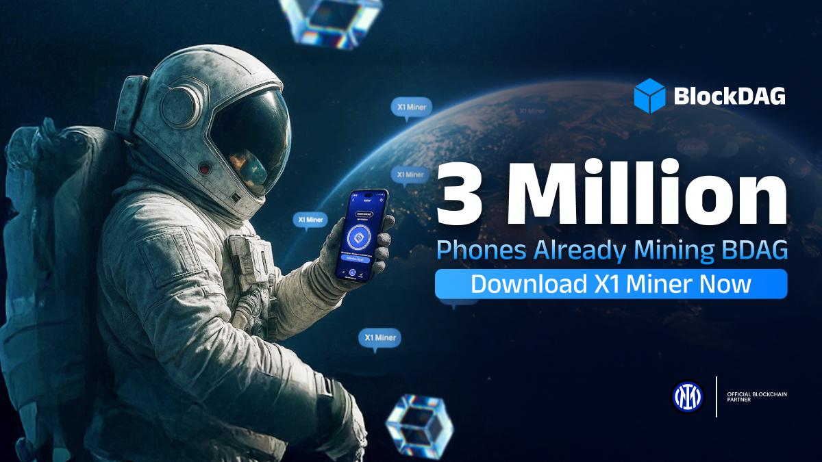 BlockDAG X1 Mobile Miner Hits 3M+ Users as Ethereum $3K Resistance Holds and Dogecoin $0.25 Prediction Swings