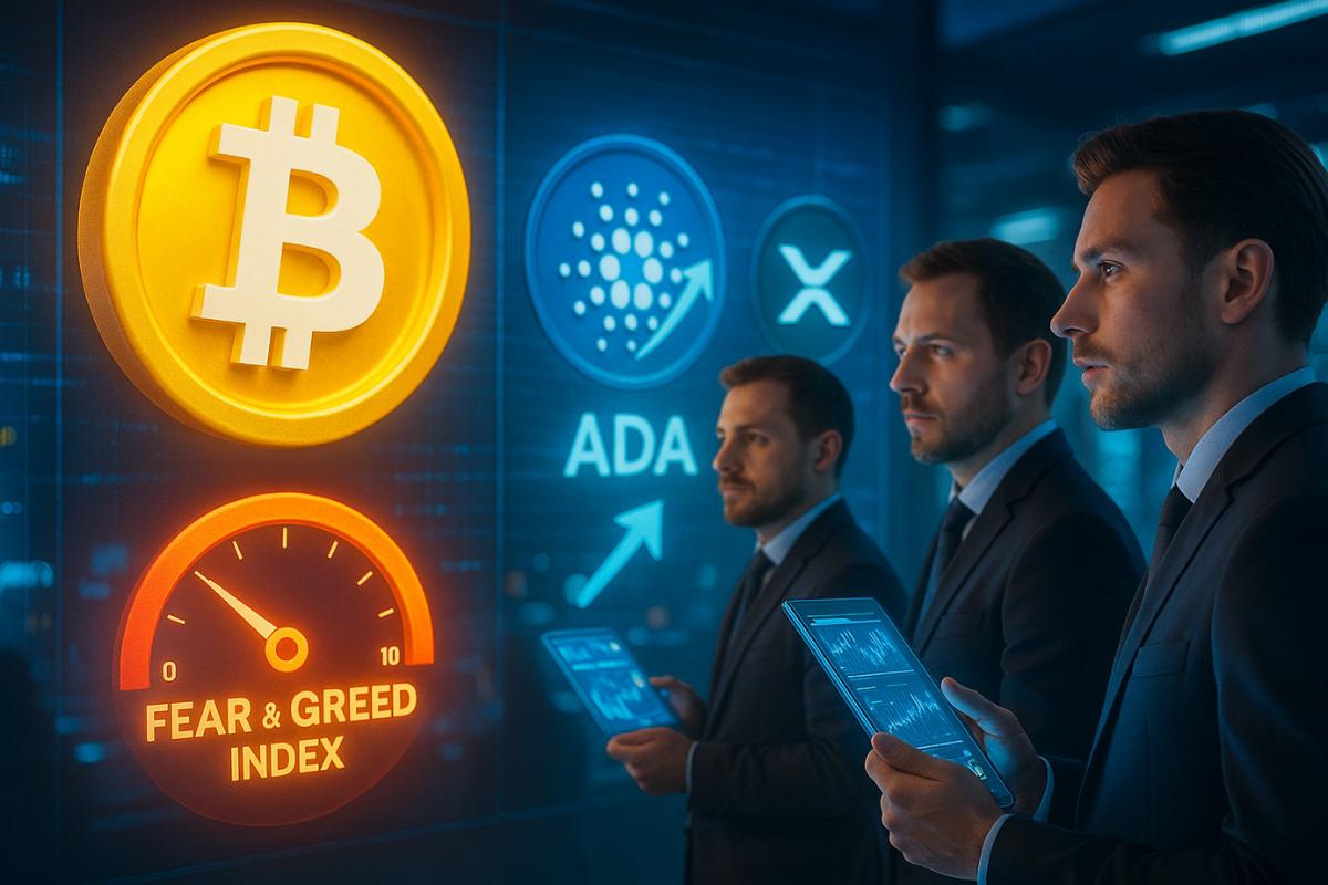 Bitcoin News Today: $112K BTC Target Holds While Fear & Greed at 44 Sparks Rotation Into ADA and XRP