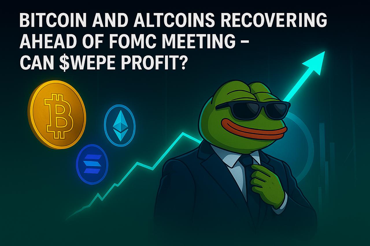 Bitcoin and Altcoins are Recovering Ahead of FOMC Meeting This Month – Could $WEPE Gain as a Result?