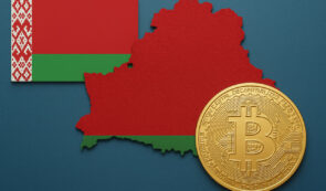 Belarus flag and Bitcoin
