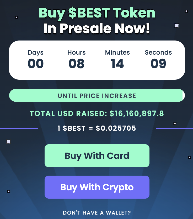buy best wallet token in the presale.