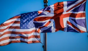 USA and UK Flags