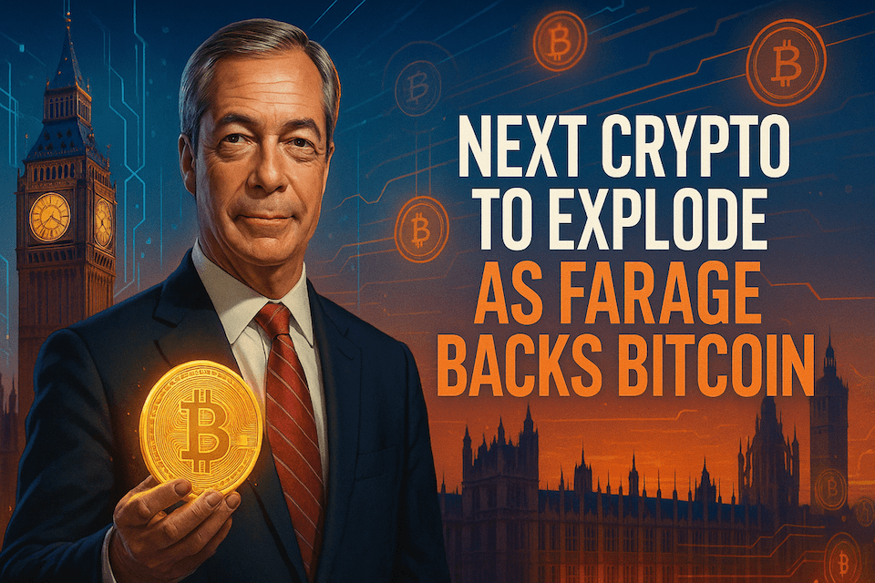 Top 3 Crypto Projects Set to Explode as Farage Turns Britain Into a Bitcoin Nation