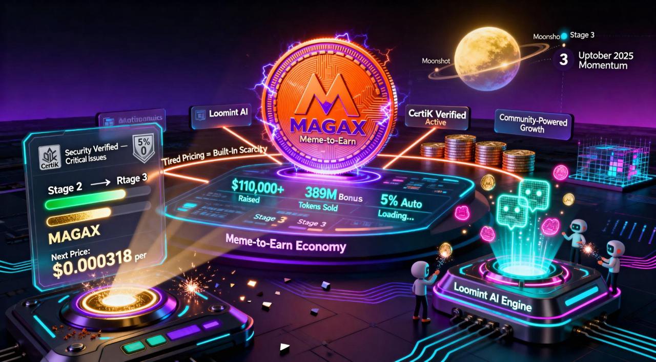 Moonshot MAGAX 預售額突破 $124K，第 3 階段接近售罄