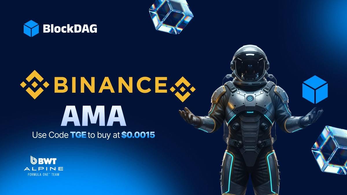 Ethereum’s ,100 Surge and ATOM’s 9.5% Jump Pale Beside BlockDAG’s 0M Presale, Binance AMA, and Genesis Day Launch