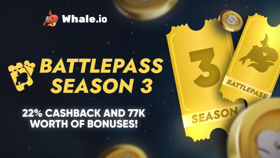 Whale.io Launches Battlepass Season 3, Featuring $77,000 in Crypto Casino Rewards
