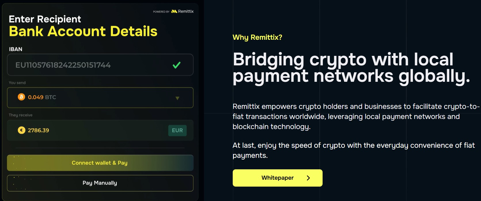 Remittix ($RTX) revolutionizing cross-border crypto-to-fiat transfers