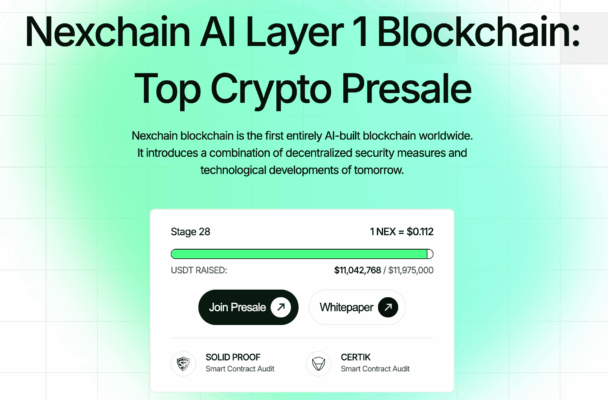 Nexchain's presale website.