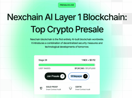 Nexchain's presale website.