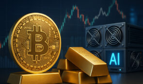Bitcoin, gold bars an AI