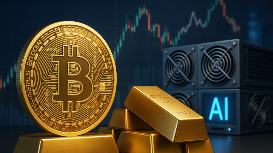 Crypto Markets Split: Bitcoin Stalls, Gold Pulls Back, and AI Stocks Dominate