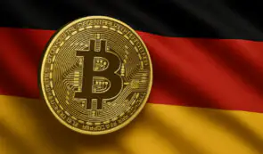 Bitcoin and German flag