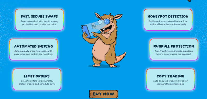 Snorter Bot is packed with trading tools.