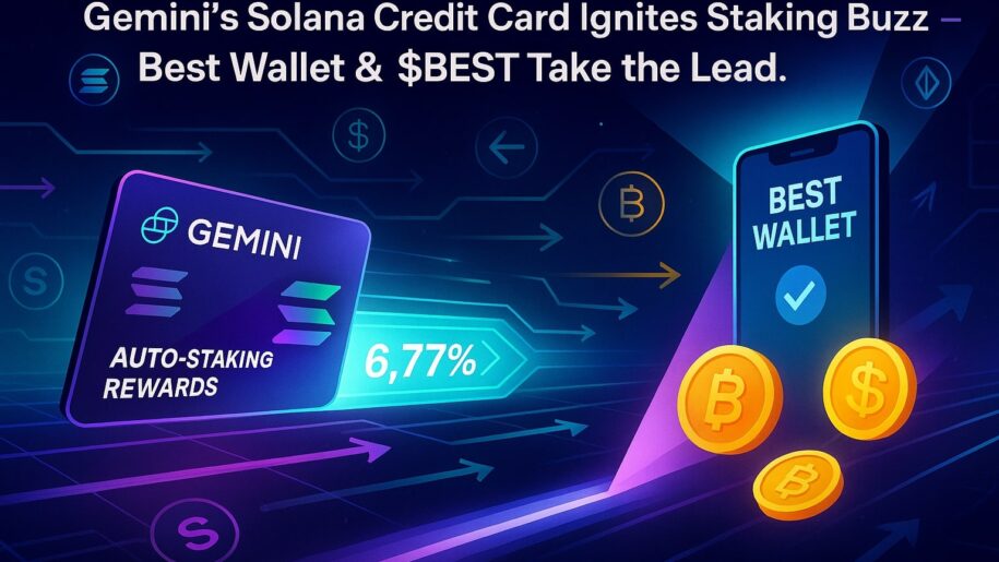 Gemini’s Solana Credit Card Ignites Staking Buzz — Here’s Why $BEST and Best Wallet Are Stealing the Spotlight