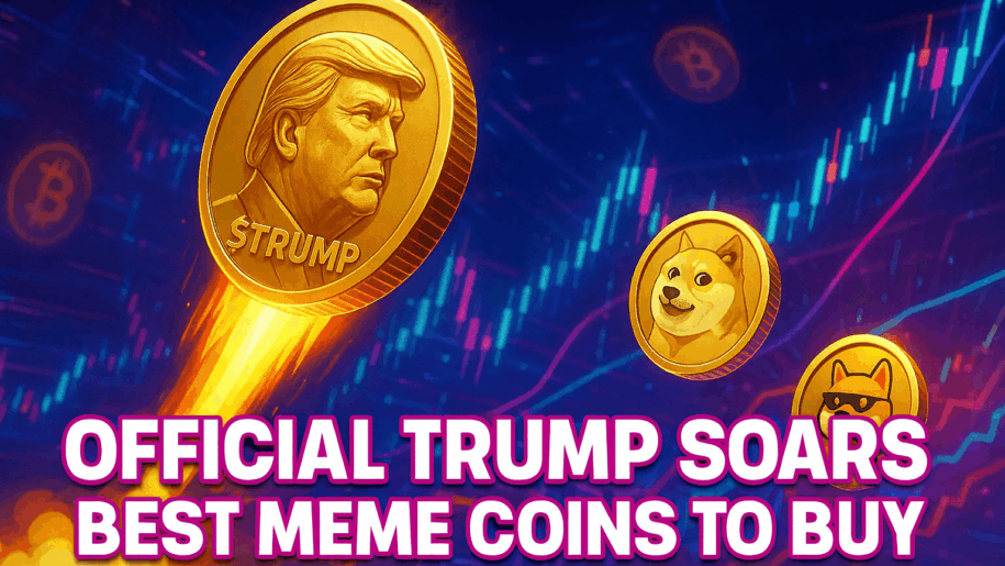 Official Trump ($TRUMP) Soars 40%, Powering up the Best Meme Coins like Maxi Doge