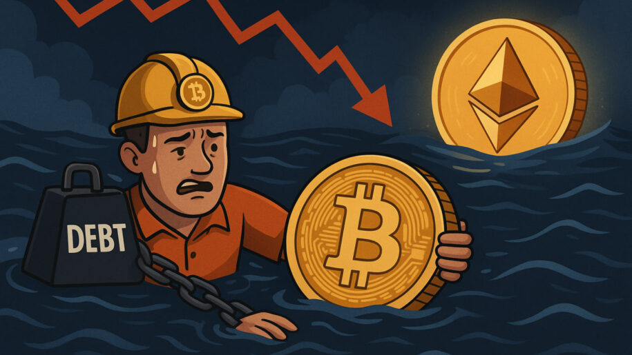 Crypto Market in Fear: Bitcoin Miners Drown in Debt, Ethereum Gains Edge
