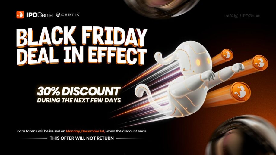 Black Friday Alert: IPO Genie ($IPO) Opens a Limited 30% Bonus Presale Window