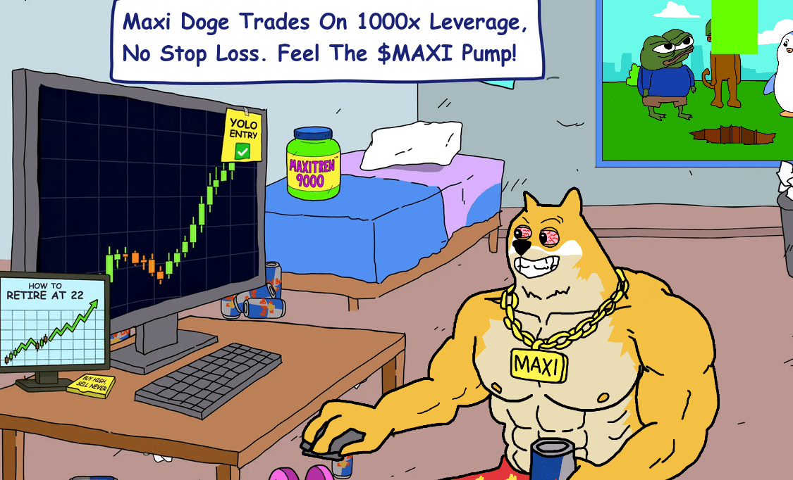 Maxi Doge’s gymbro dog meme.