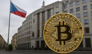 Bitcoin and Czech flag
