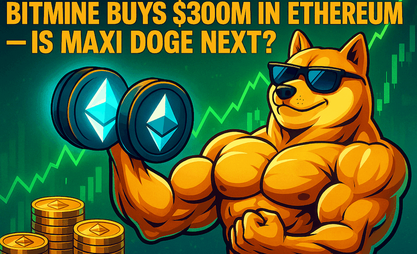 Bullish Signal: BitMine’s $300M ETH Buy Fuels Hopes – Is Maxi Doge ($MAXI) Next Up?