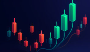 Red and Green candlesticks (3D)