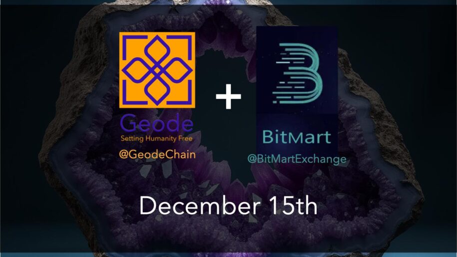 Geode Lists GEODE Coin on BitMart.com as Part of Ongoing Decentralized Infrastructure Expansion