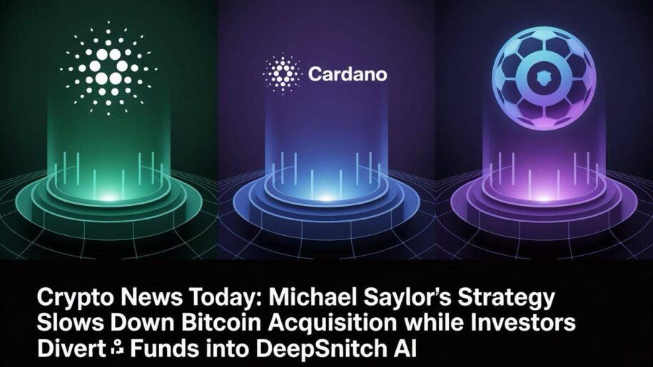 Crypto News Today: Michael Saylor’s Strategy Slows Down Bitcoin Acquisition While Investors Divert Funds into DeepSnitch AI Ahead of Its 100X Launch